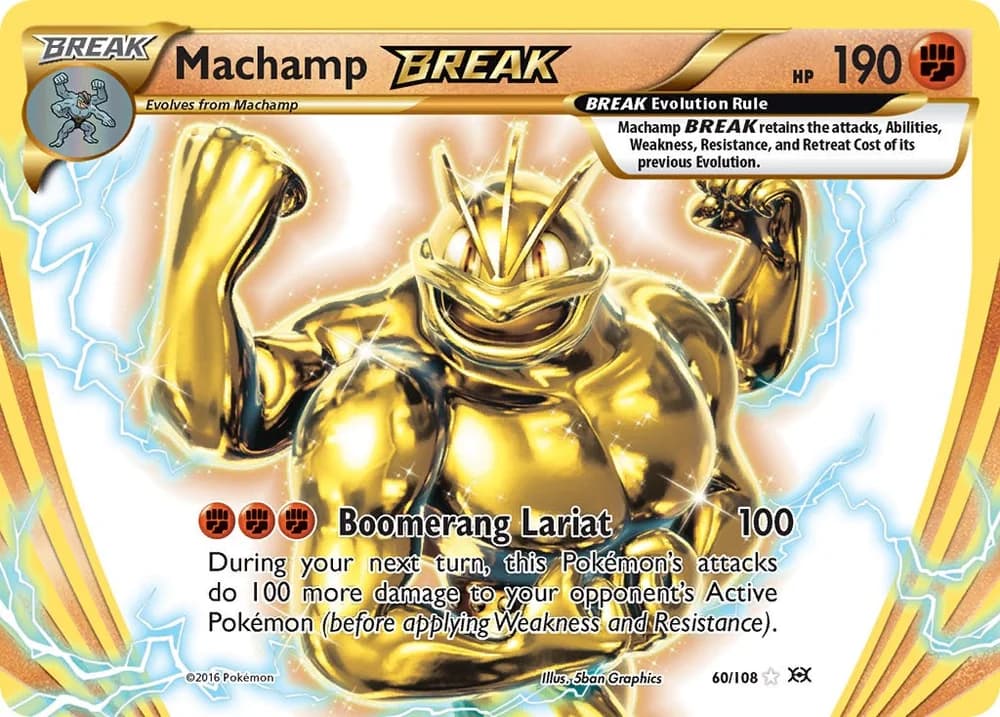 Machamp BREAK Evolutions 60 Pokémon card
