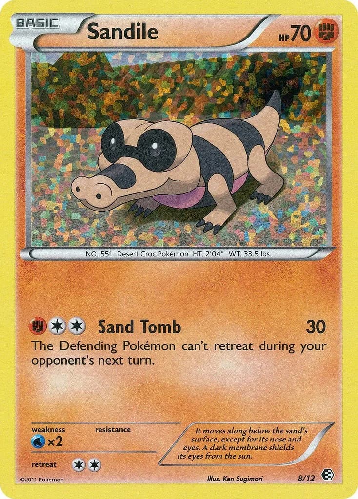 Sandile McDonalds 2011 8 Pokémon card