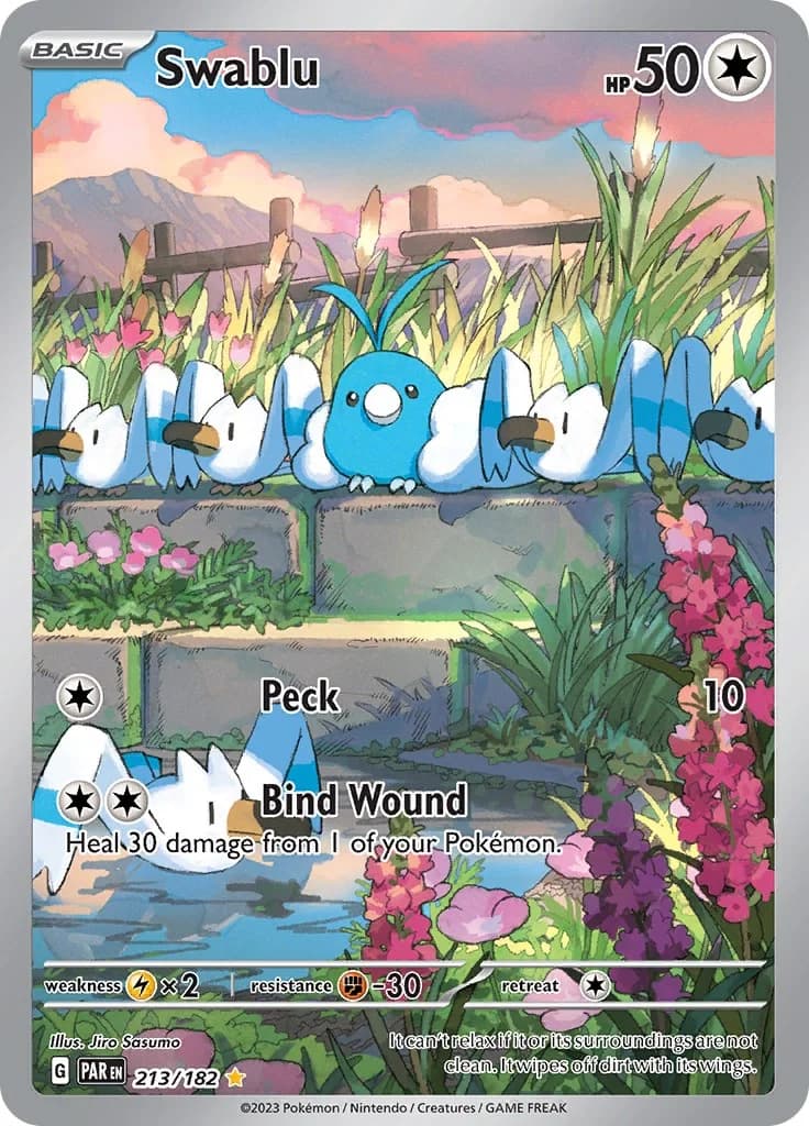 Swablu Paradox Rift 213 Pokémon card