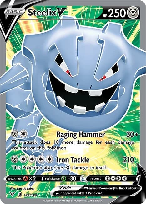 Steelix V Vivid Voltage 176 Pokémon card