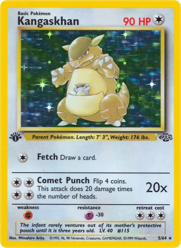 Kangaskhan [1st Edition] Jungle 5 Pokémon card