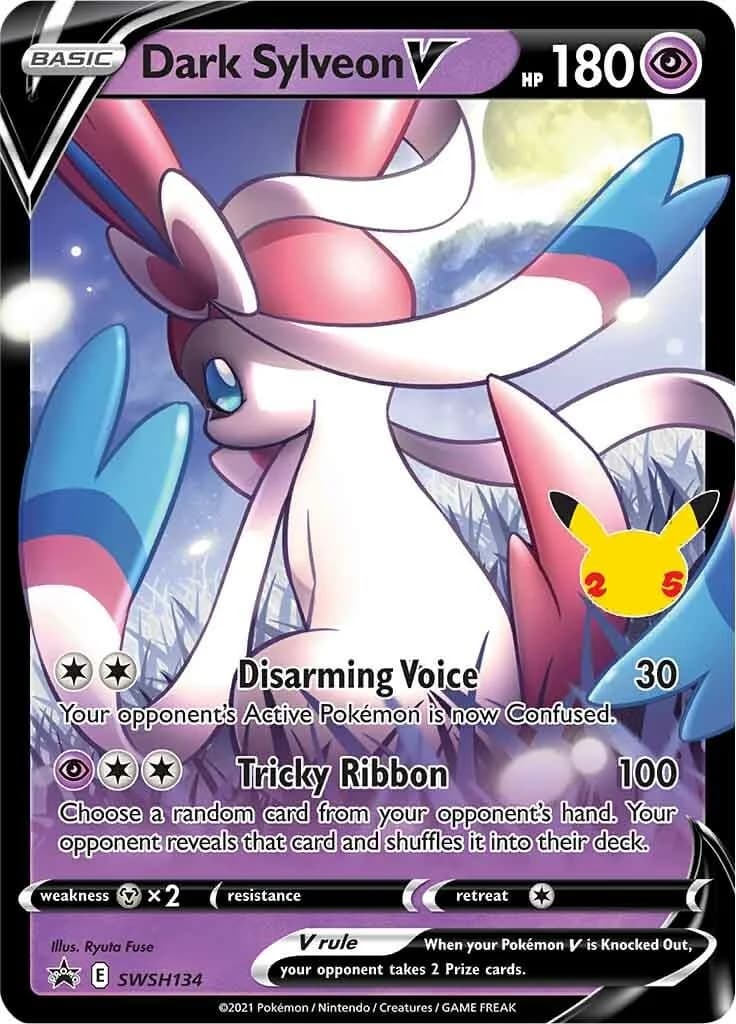 Dark Sylveon V Celebrations SWSH134 Pokémon card