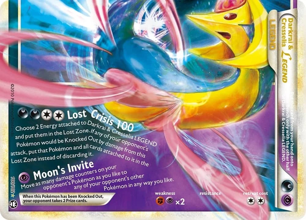 Darkrai & Cresselia LEGEND Triumphant 100 Pokémon card