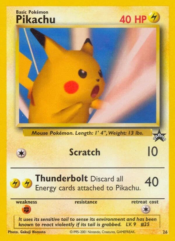 Pikachu Promo 26 Pokémon card