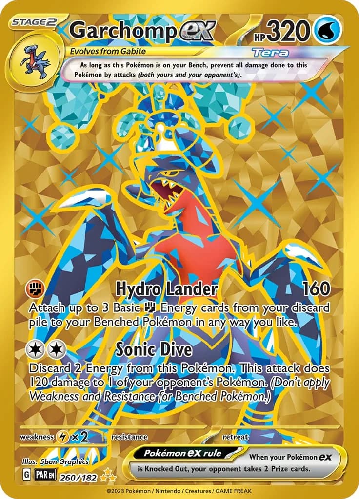 Garchomp ex Paradox Rift 260 Pokémon card