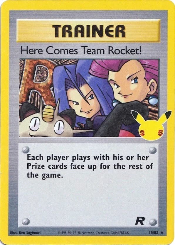 Here Comes Team Rocket Celebrations 15 Pokémon card