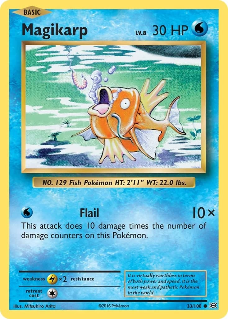 Magikarp [Reverse Holo] Evolutions 33 Pokémon card