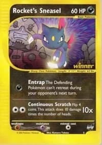 Rocket's Sneasel [Winner] Best of Game 5 Pokémon card