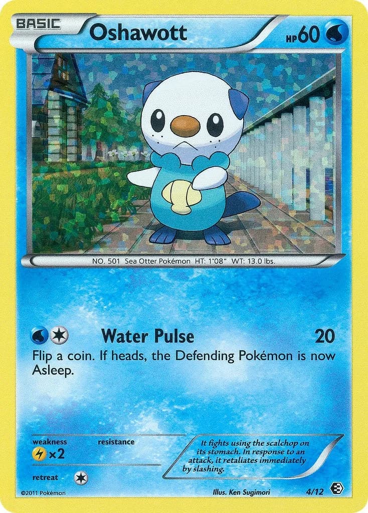 Oshawott McDonalds 2011 4 Pokémon card