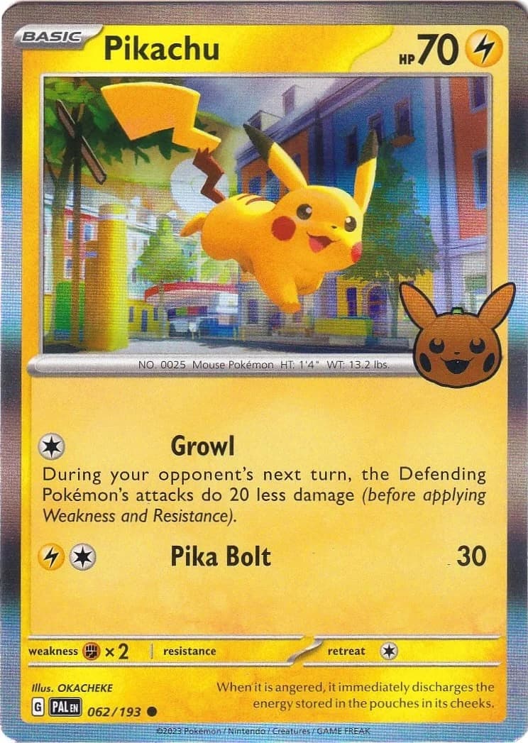 Pikachu [Holo] Trick or Trade 2023 62 Pokémon card