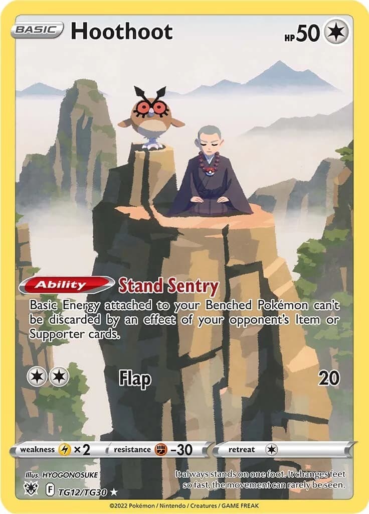 Hoothoot Astral Radiance TG12 Pokémon card