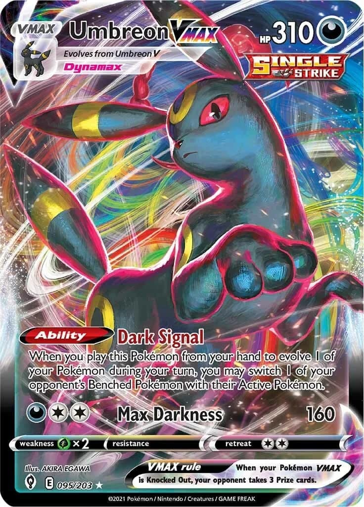 Umbreon VMAX Evolving Skies 95 Pokémon card