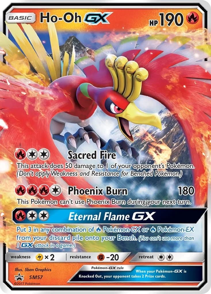 Ho-Oh GX Promo SM57 Pokémon card