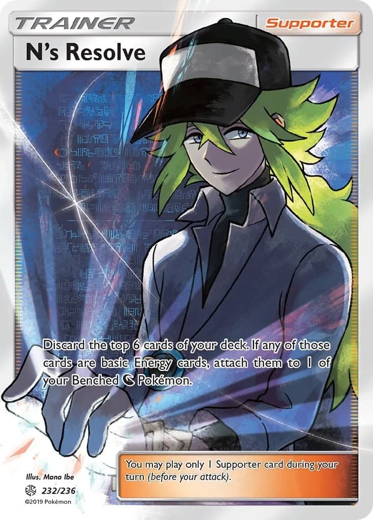 N's Resolve Cosmic Eclipse 232 Pokémon card