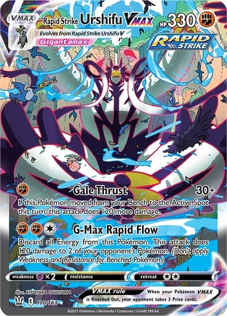 Rapid Strike Urshifu VMAX Battle Styles 170 Pokémon card