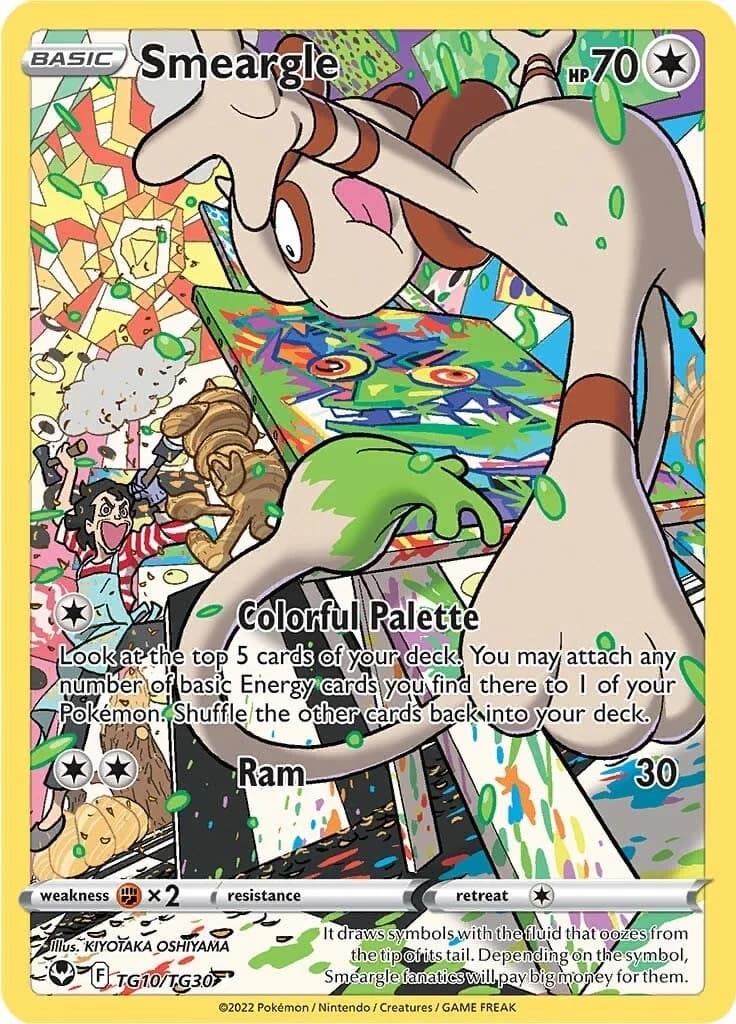 Smeargle Silver Tempest TG10 Pokémon card