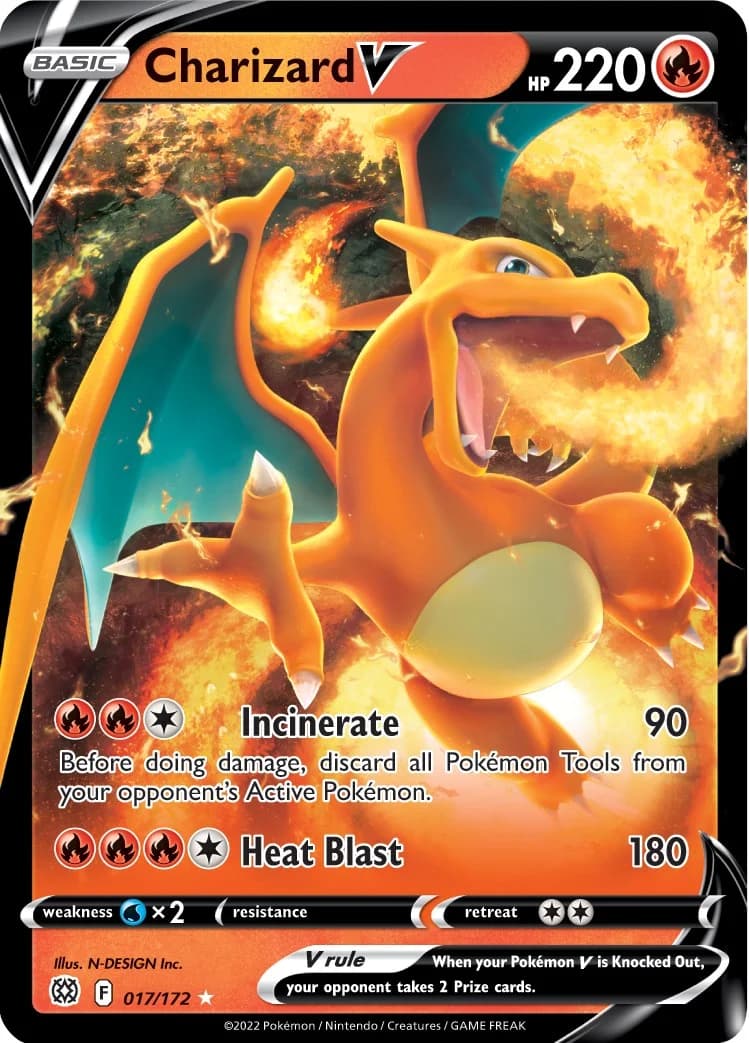 Charizard V Brilliant Stars 17 Pokémon card