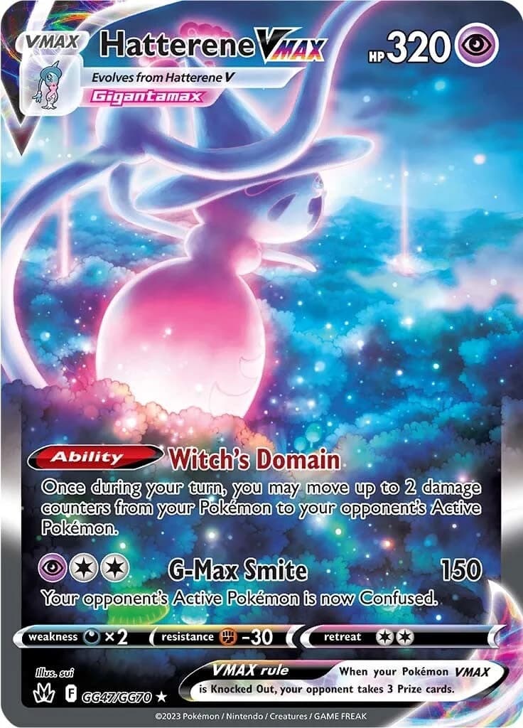 Hatterene VMAX Crown Zenith GG47 Pokémon card