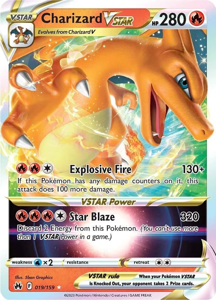 Charizard VSTAR Crown Zenith 19 Pokémon card