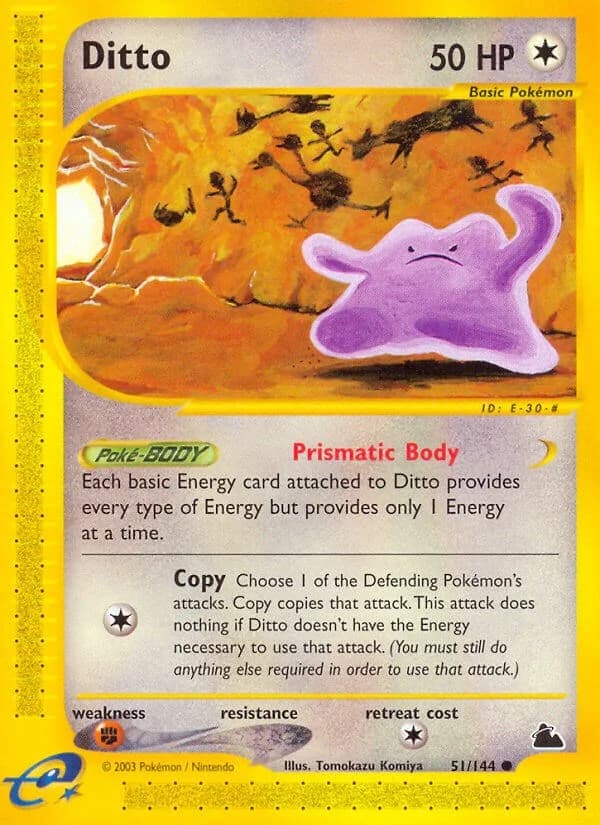 Ditto Skyridge 51 Pokémon card