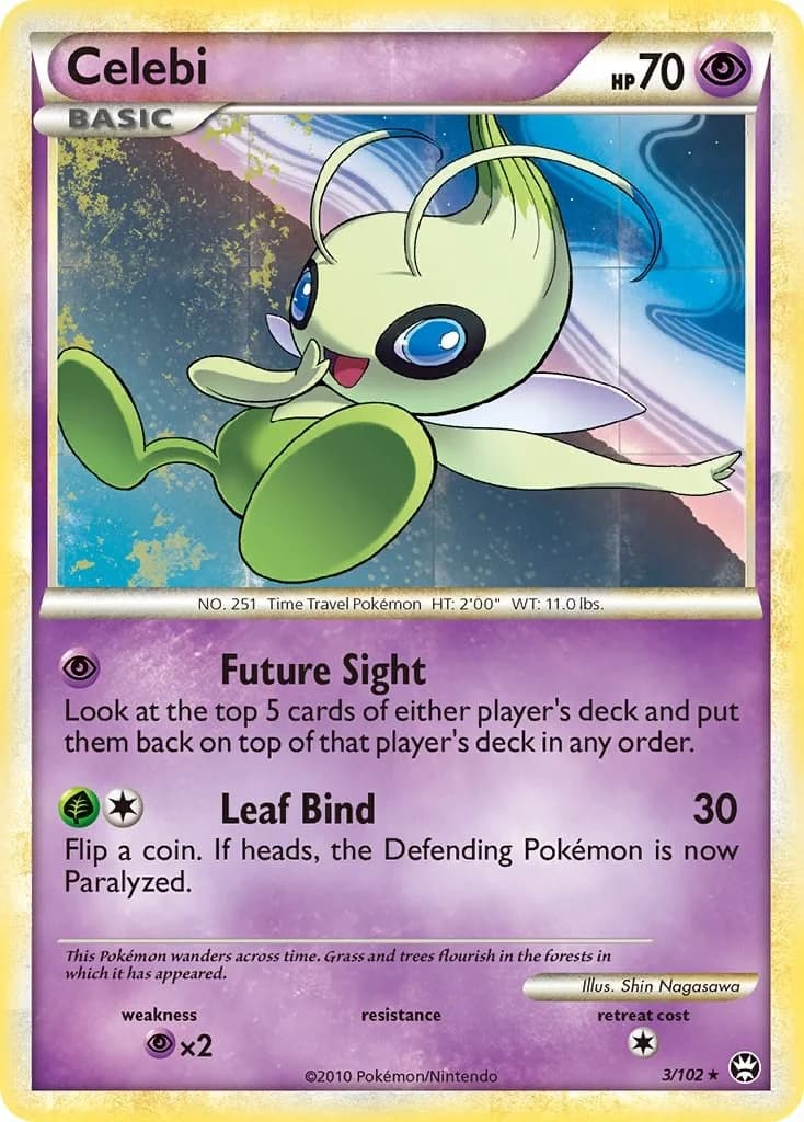 Celebi Triumphant 3 Pokémon card