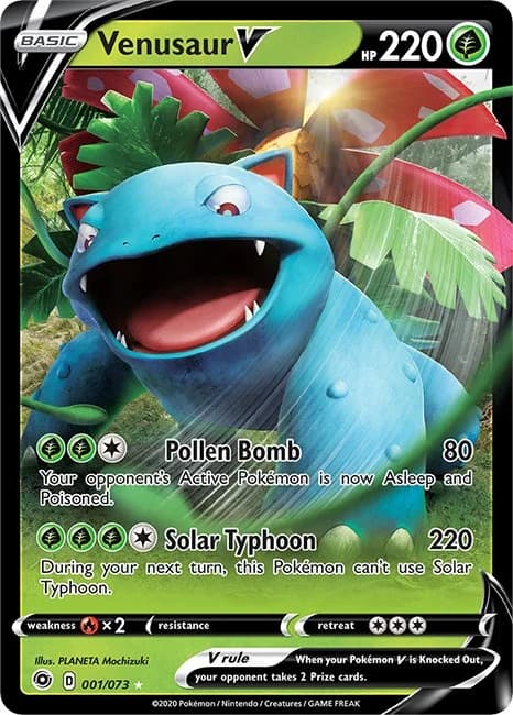Venusaur V Champion's Path 1 Pokémon card