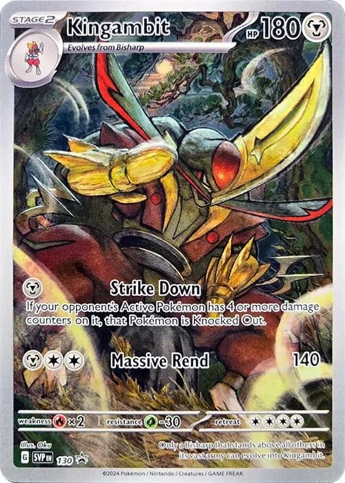 Kingambit Promo 130 Pokémon card
