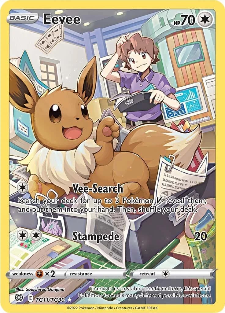 Eevee Brilliant Stars TG11 Pokémon card