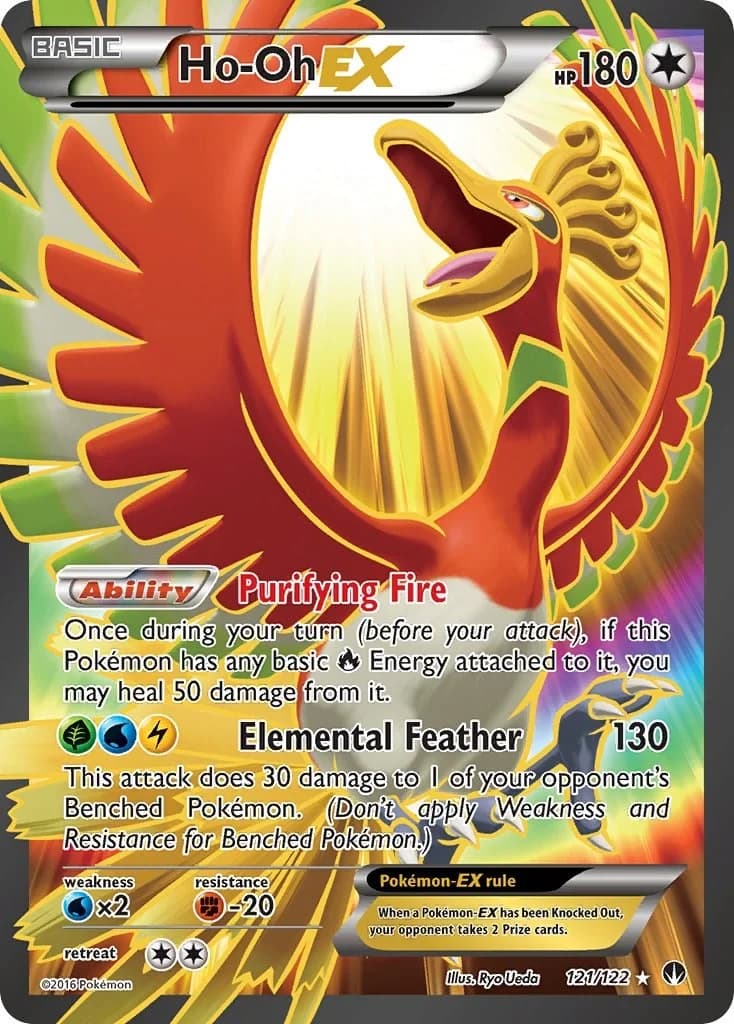 Ho-Oh EX BREAKpoint 121 Pokémon card