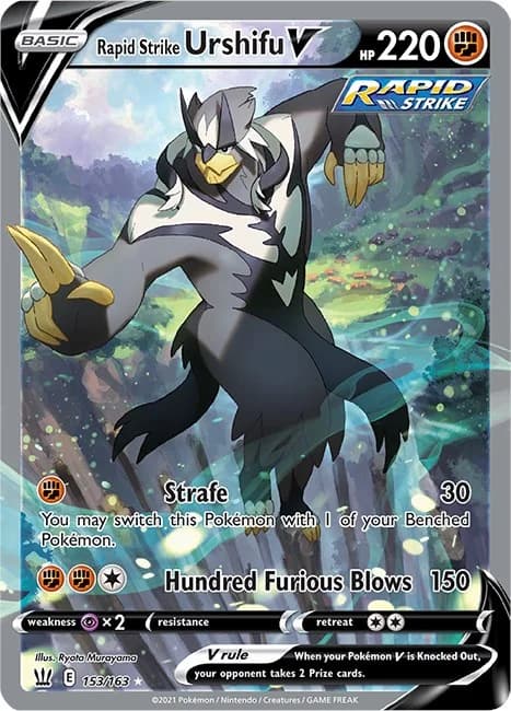 Rapid Strike Urshifu V Battle Styles 153 Pokémon card