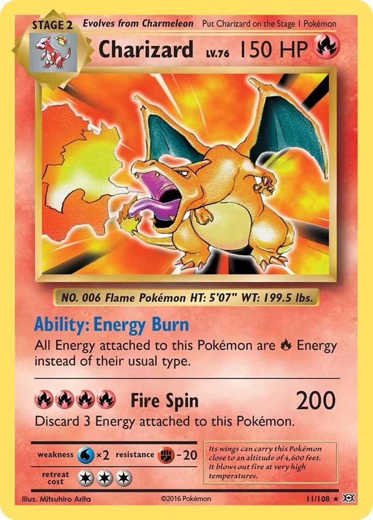 Charizard [Reverse Holo] Evolutions 11 Pokémon card