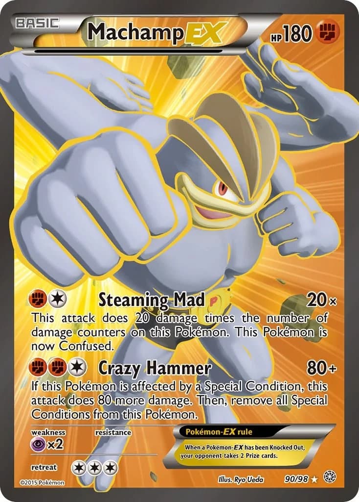 Machamp EX Ancient Origins 90 Pokémon card