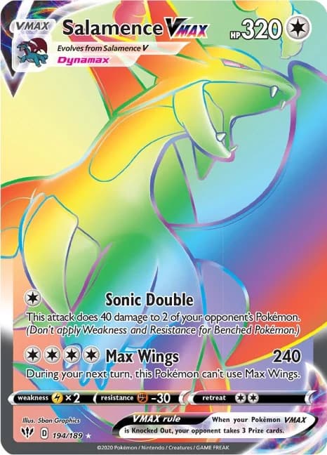 Salamence VMAX Darkness Ablaze 194 Pokémon card