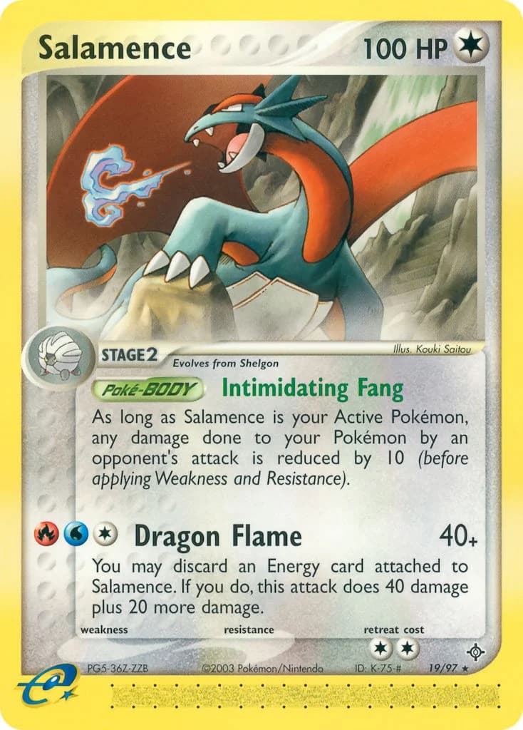 Salamence Dragon 19 Pokémon card