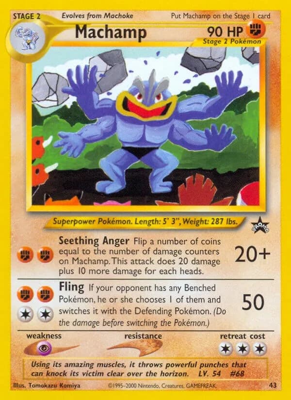 Machamp Promo 43 Pokémon card