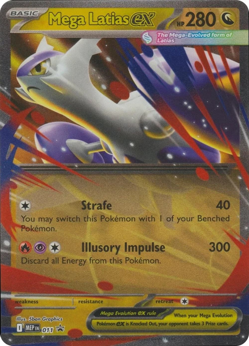 Mega Latias Ex Promo 11 Pokémon card