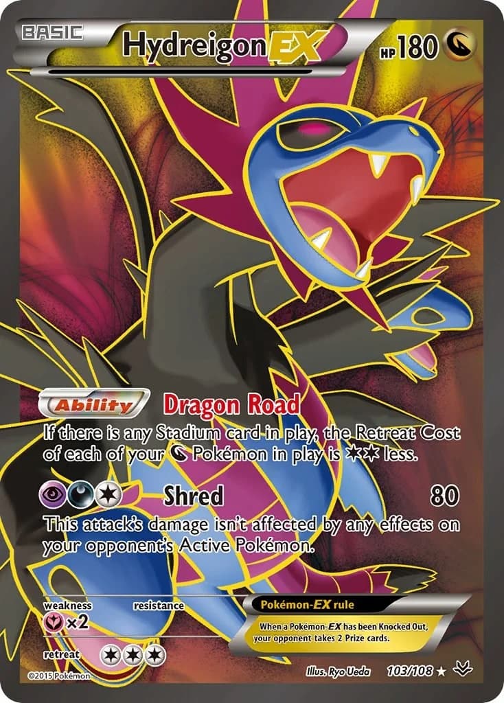 Hydreigon EX Roaring Skies 103 Pokémon card