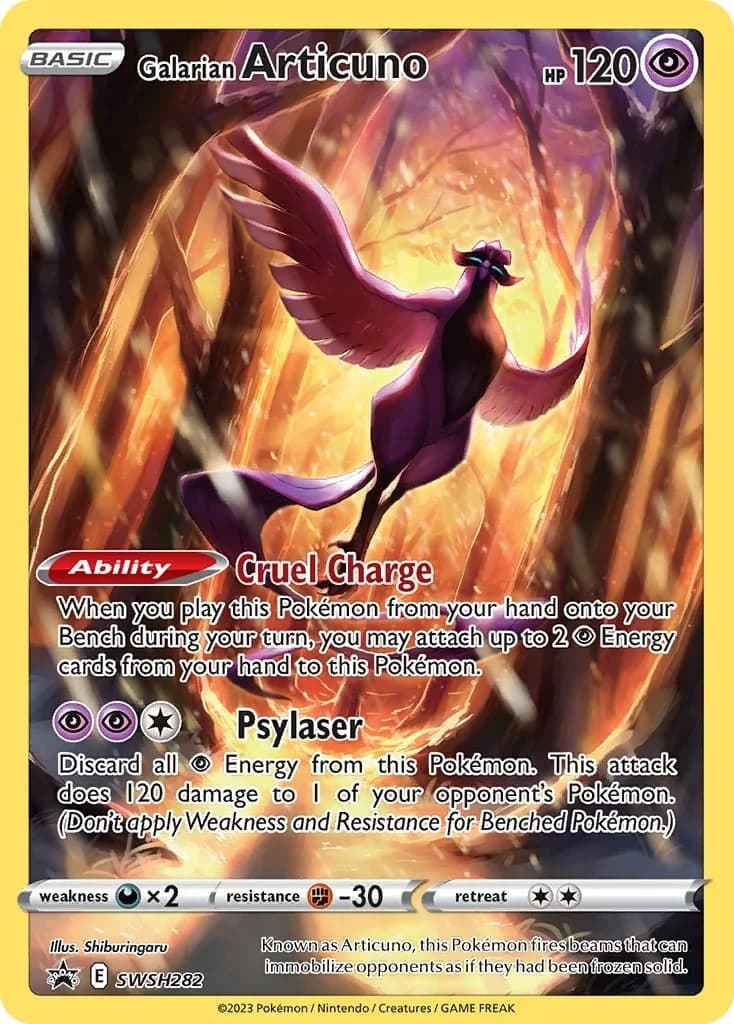 Galarian Articuno Promo SWSH282 Pokémon card