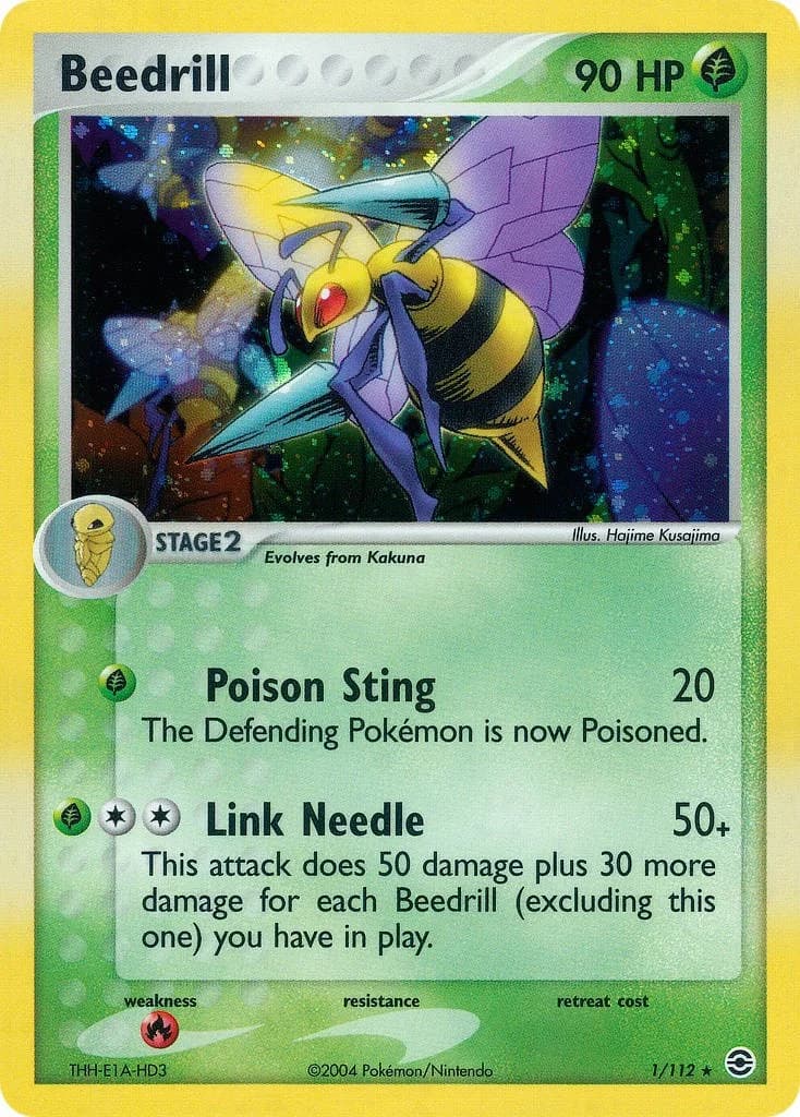 Beedrill Fire Red & Leaf Green 1 Pokémon card
