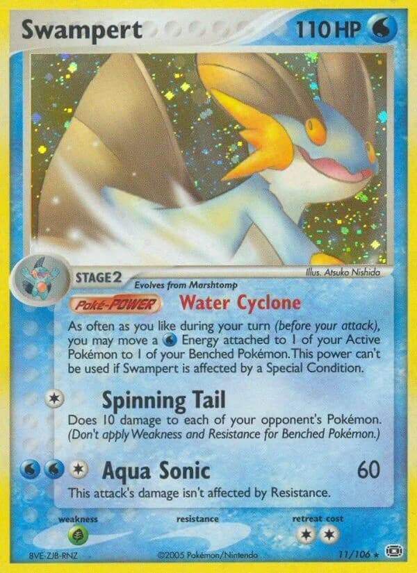 Swampert [Holo] Emerald 11 Pokémon card
