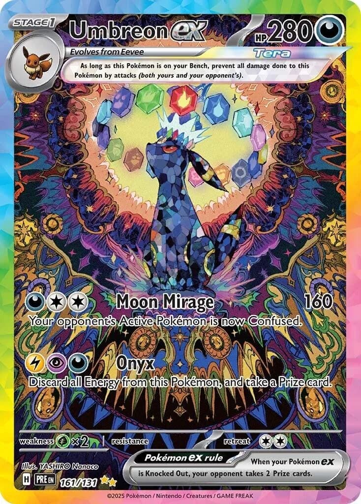 Umbreon ex Prismatic Evolutions 161 Pokémon card