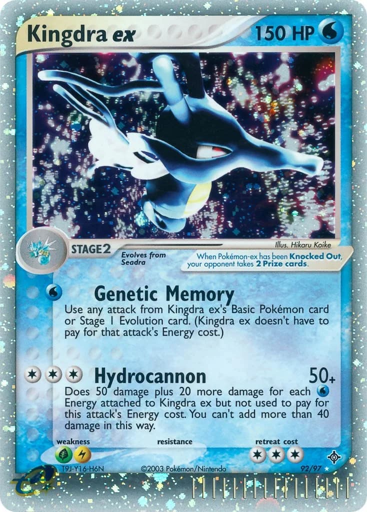 Kingdra EX Dragon 92 Pokémon card