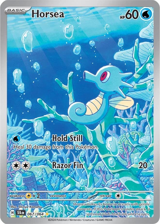 Horsea Shrouded Fable 67 Pokémon card