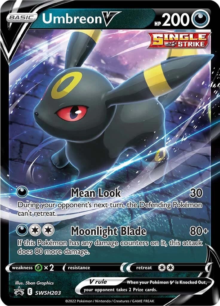 Umbreon V Promo SWSH203 Pokémon card