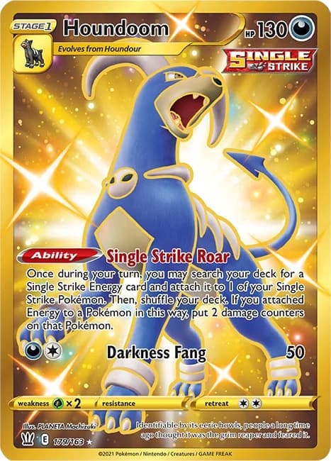 Houndoom Battle Styles 179 Pokémon card