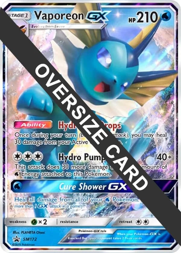 Vaporeon GX Promo SM172 Pokémon card