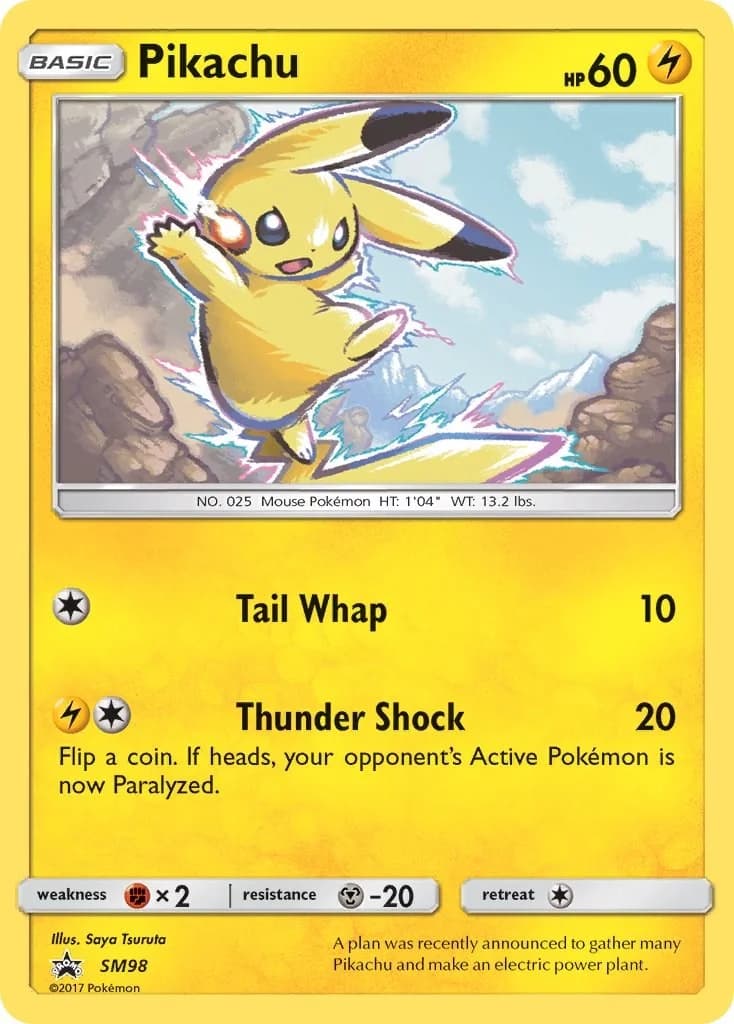 Pikachu Promo SM98 Pokémon card