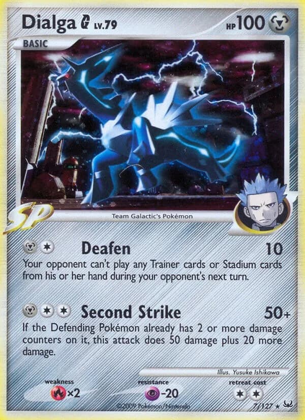 Dialga G Platinum 7 Pokémon card