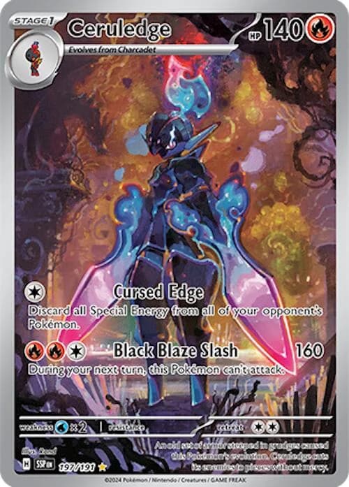 Ceruledge Surging Sparks 197 Pokémon card
