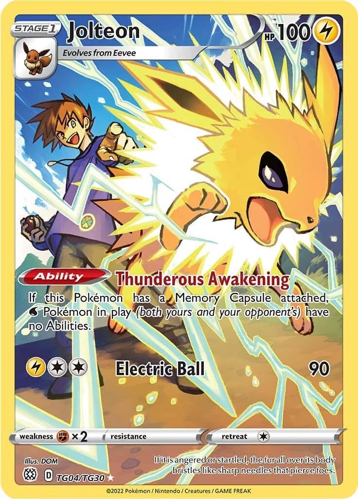 Jolteon Brilliant Stars TG04 Pokémon card